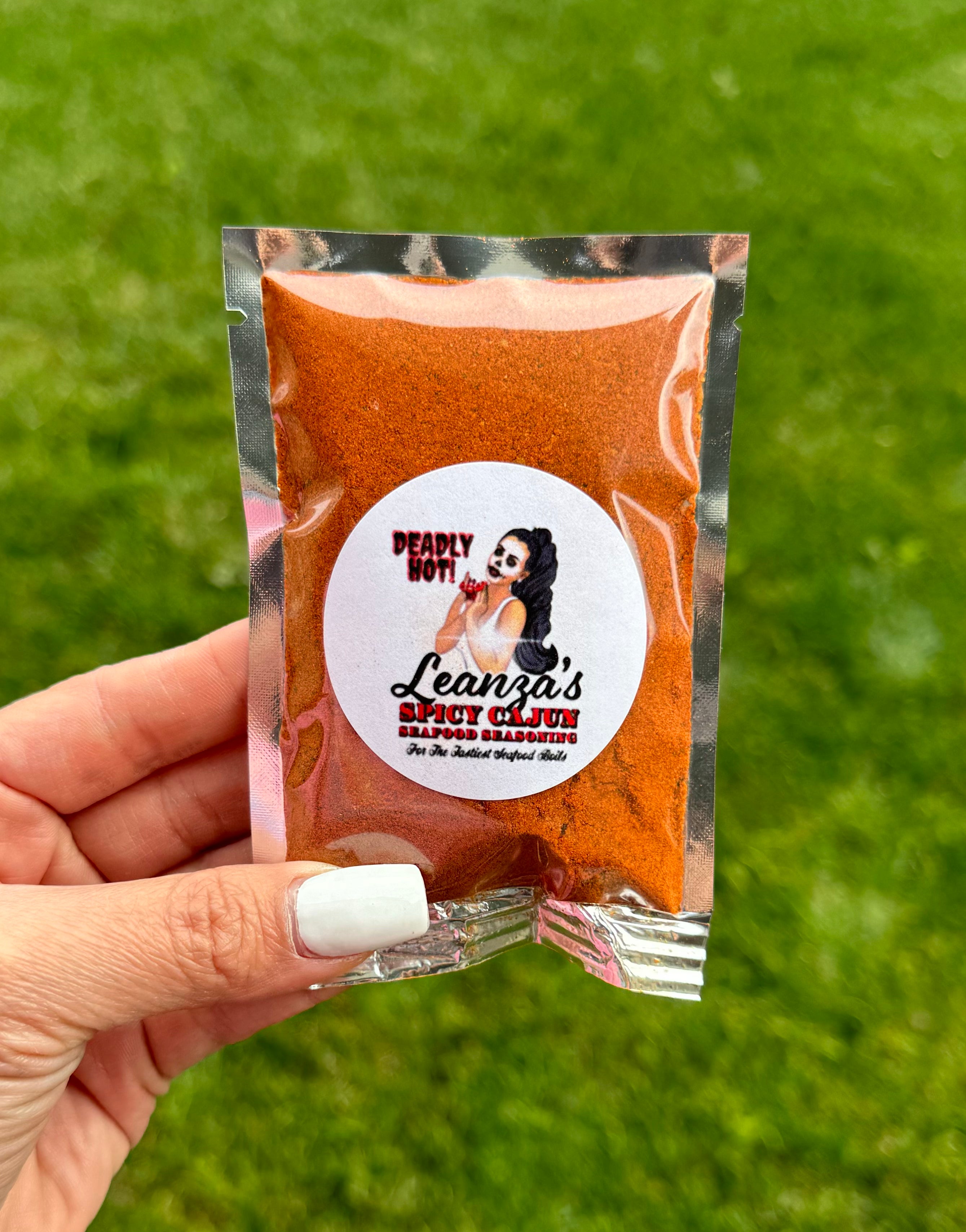 "Deadly Hot" Spicy Cajun Seafood Boil Seasoning Leanza's Spicy Cajun